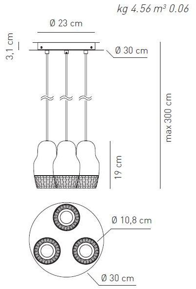 AXOLIGHT Светодиодный подвесной светильник из алюминия и стекла Fedora sun-id-1364013 - Вид №2