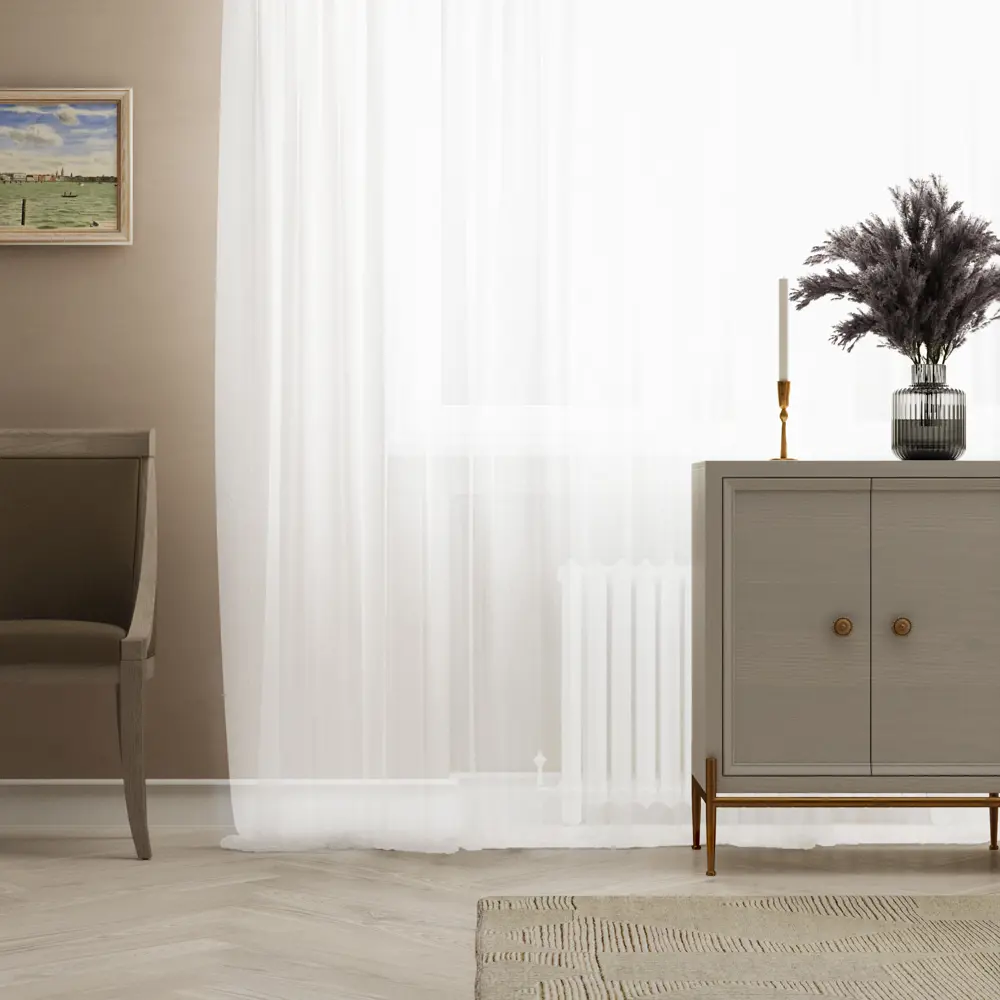 AMORE MIO Тюль Фентези с крепежной лентой 300x280 см 84721597 STLM-0054037