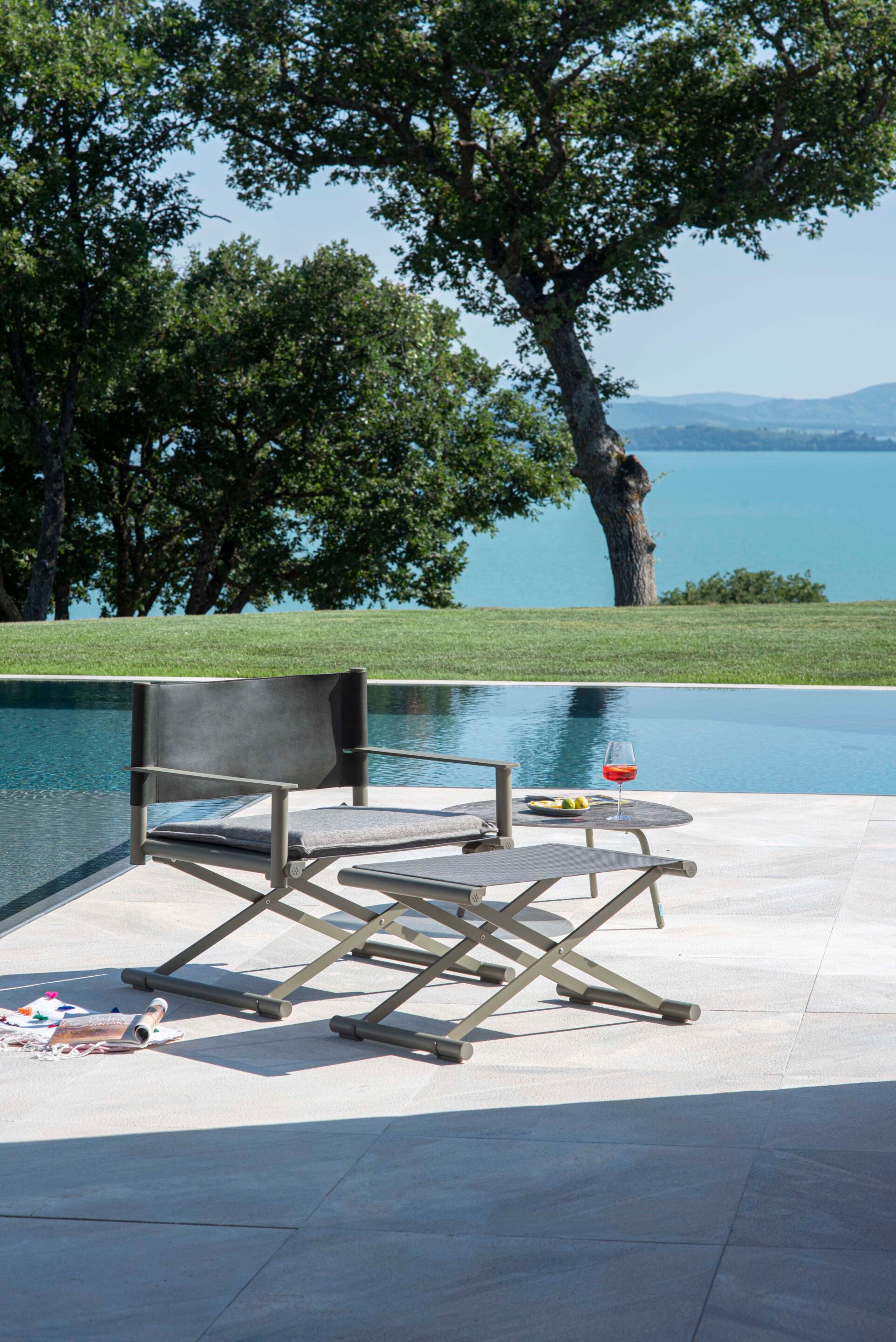 Алюминиевый складной садовый стул с подлокотниками emu Земля ARCH-00071705 - Вид №12