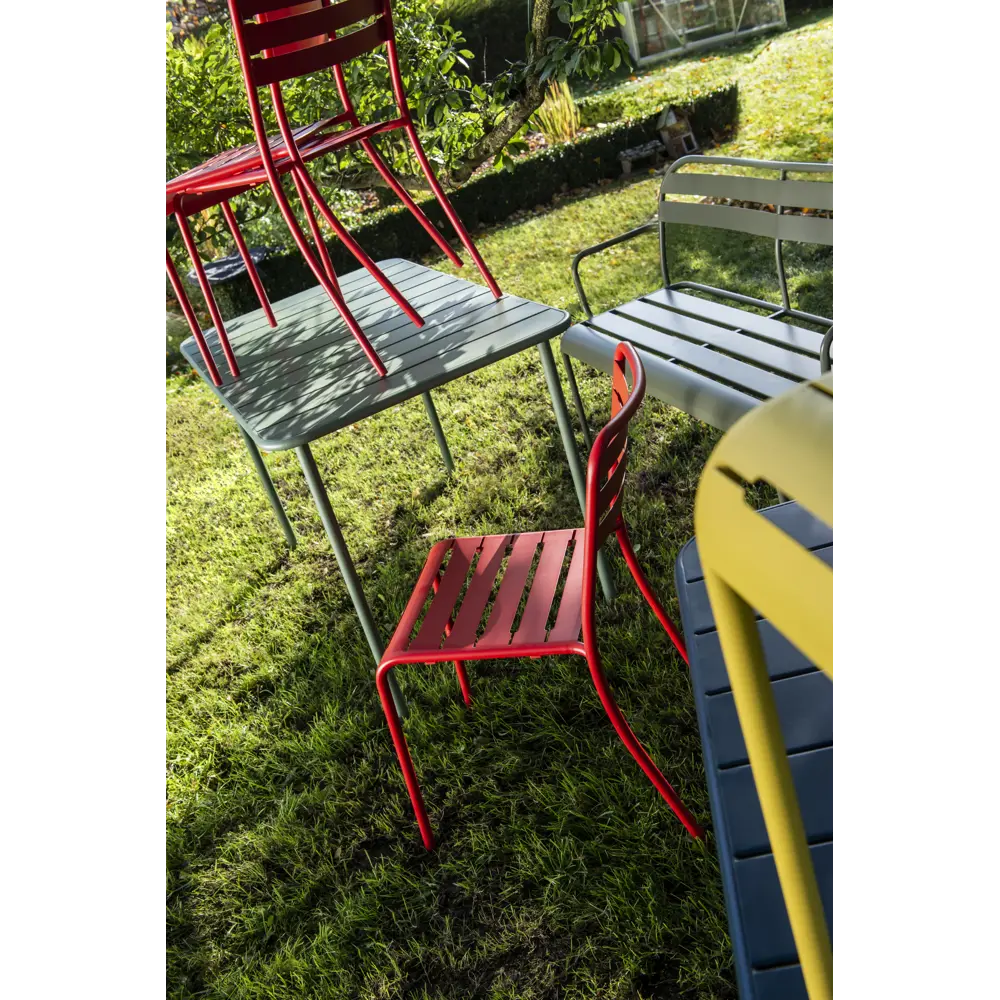 Скамья садовая Café 90x120 см сталь цвет зелёный 82558746 STLM-2207647 Santreyd  - Вид №10