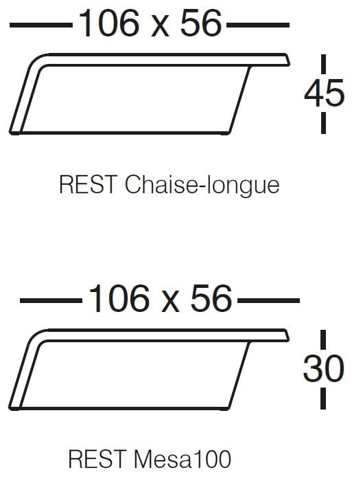 Садовый столик Vondom Rest ARCH-00052325 - Вид №3