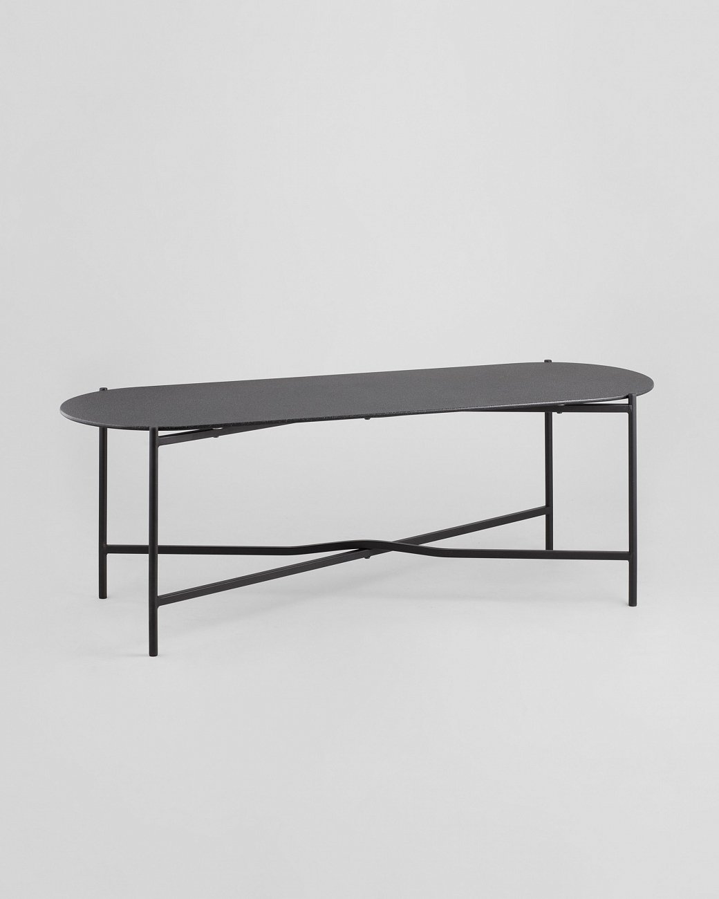 Журнальный столик стеклянный черный 120х40 см "Хименес" STOOL GROUP  00-3958820 Черный  - Вид №1