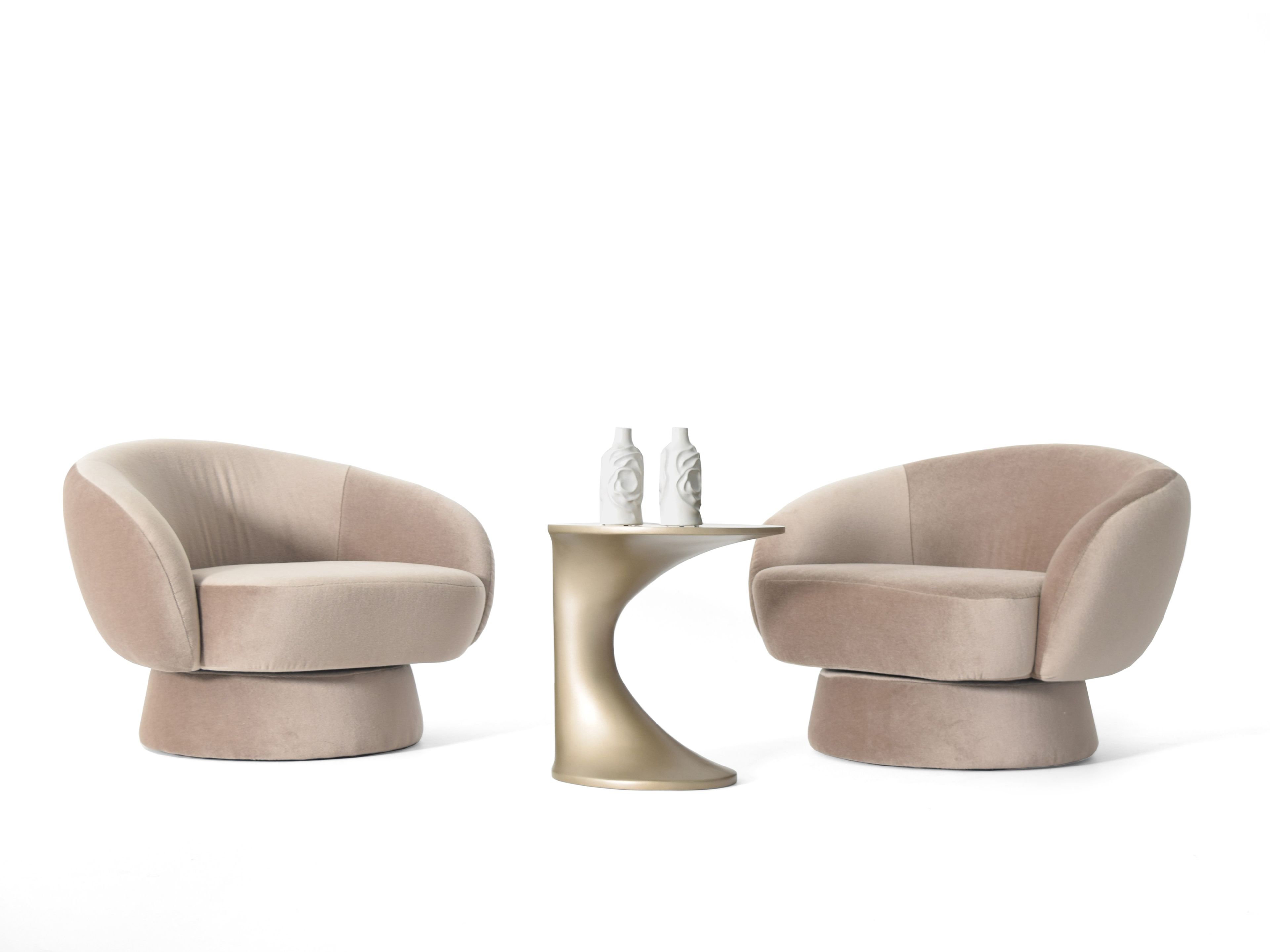 Тканевое вращающееся кресло с подлокотниками ABLE ALANA ARCH-00047576 - Вид №5