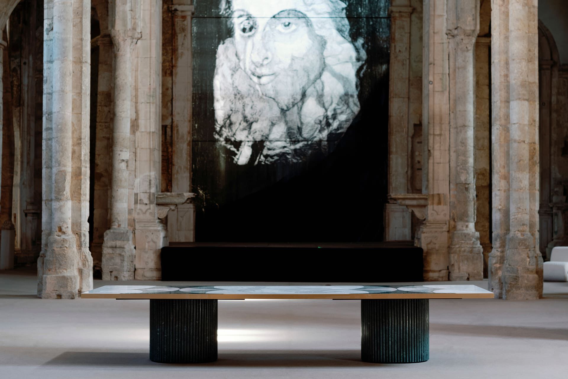 Прямоугольный мраморный стол Greenapple Biloba ARCH-00069119 - Вид №5