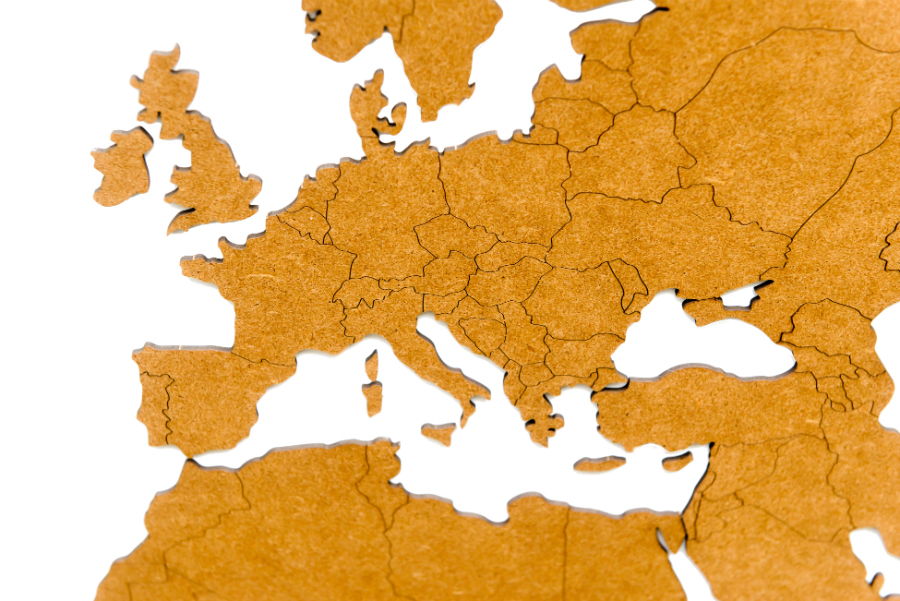 19-05 Карта-пазл wall decoration, 180х108 см, коричневая Mimi  - Вид №3