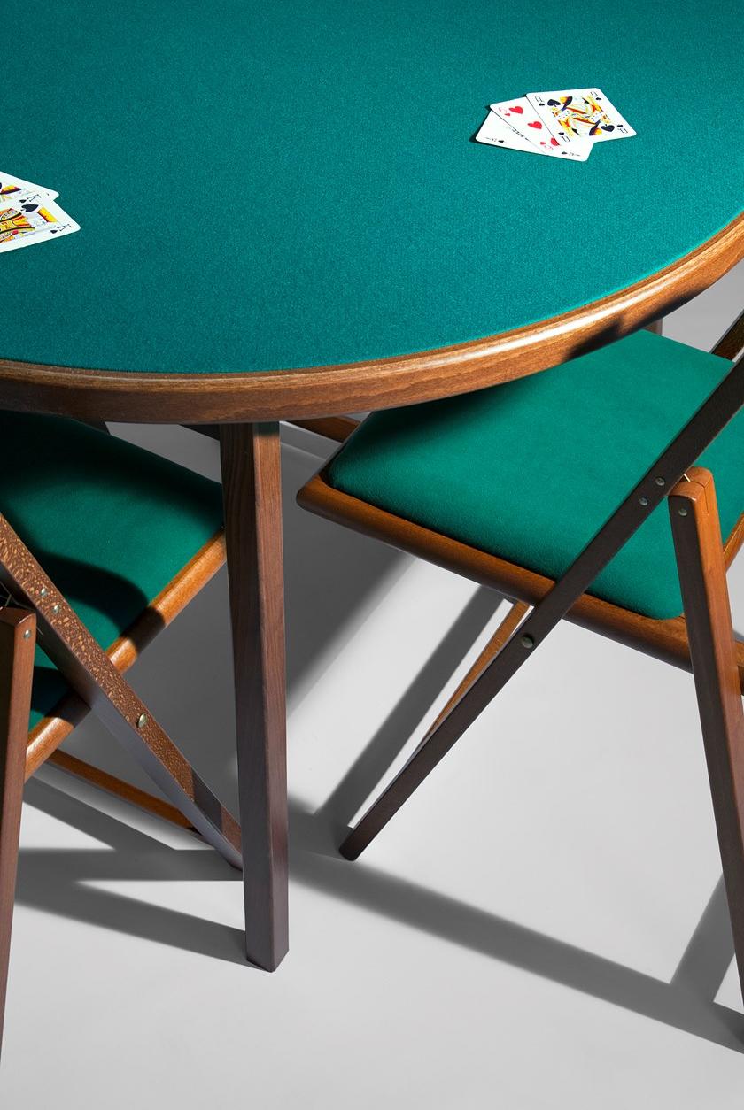 KARN Круглый игровой стол из массива дерева Karn design - gioco 712 - Вид №3