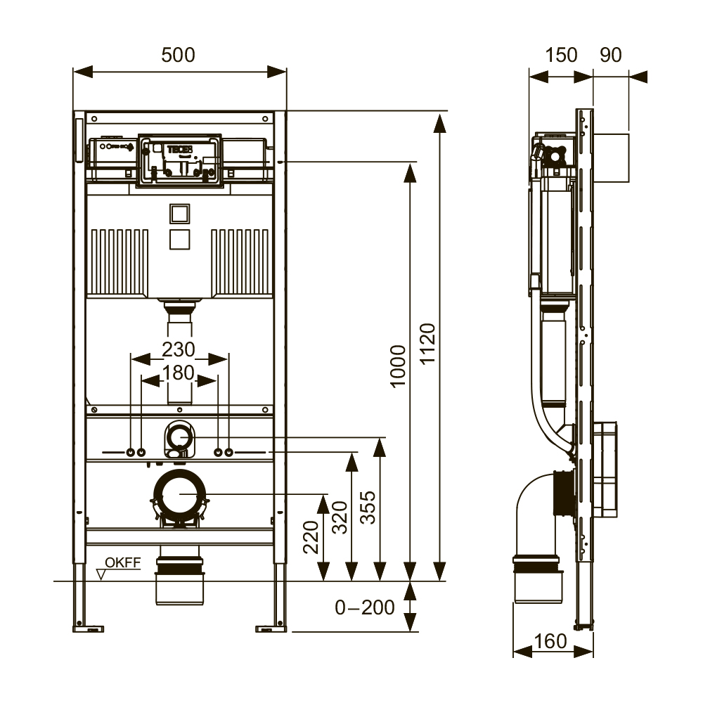 9300379 Модули для унитаза Tece  - Вид №1