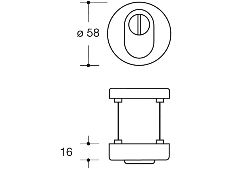 306.23BESZRC Защитная розетка с крышкой цилиндра HEWI System 111 | Polyamid  - Вид №6
