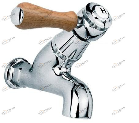 rvb Смеситель для умывальника настенный на одно отверстие 1935 wood 1936.11.04-cc