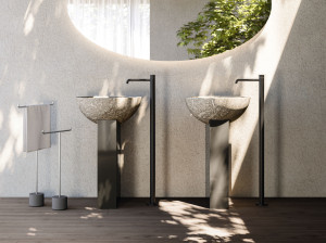 Отдельно стоящий каменный умывальник