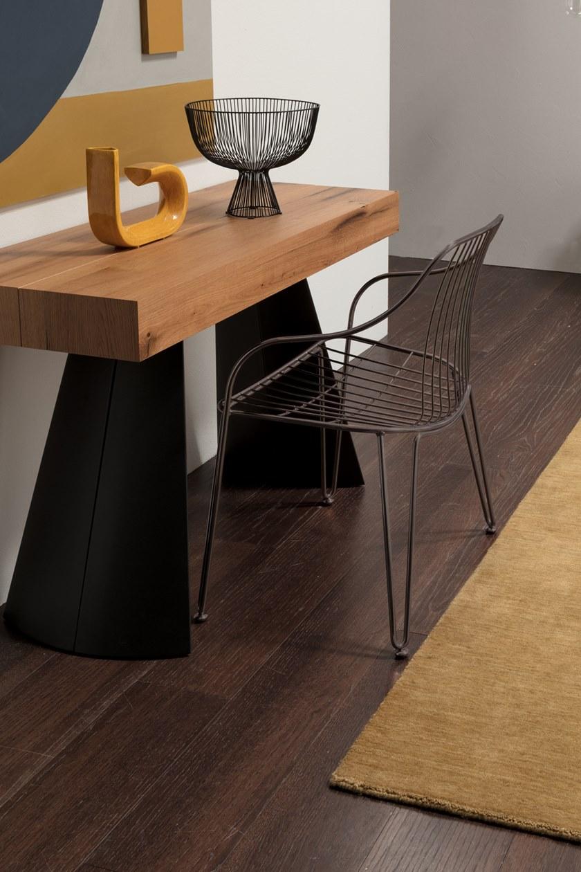 Ozzio Italia Выдвижная прямоугольная деревянная консоль  T028  - Вид №6