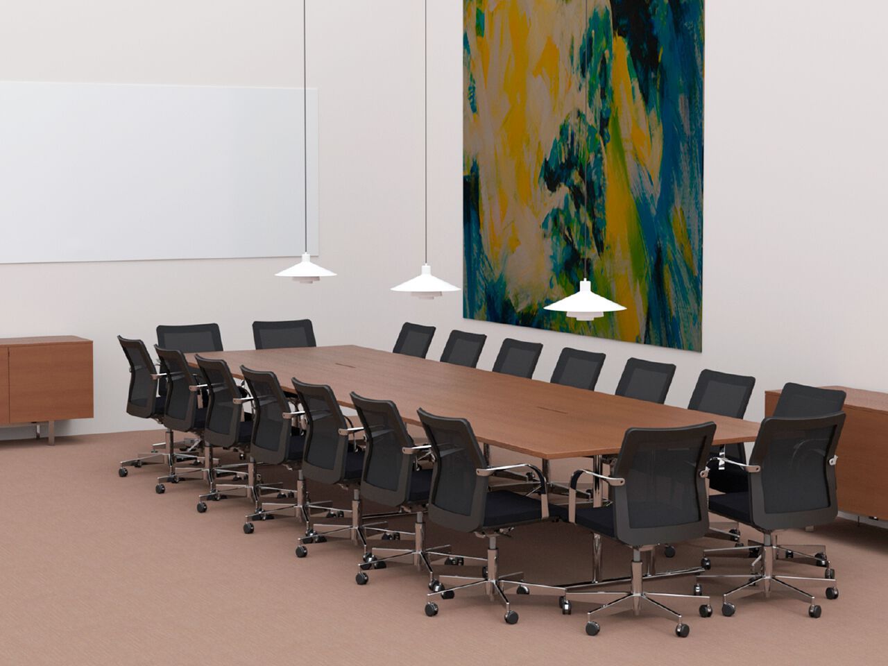 5-спицевое регулируемое по высоте офисное кресло с колесами Howe MN1 ARCH-00118350