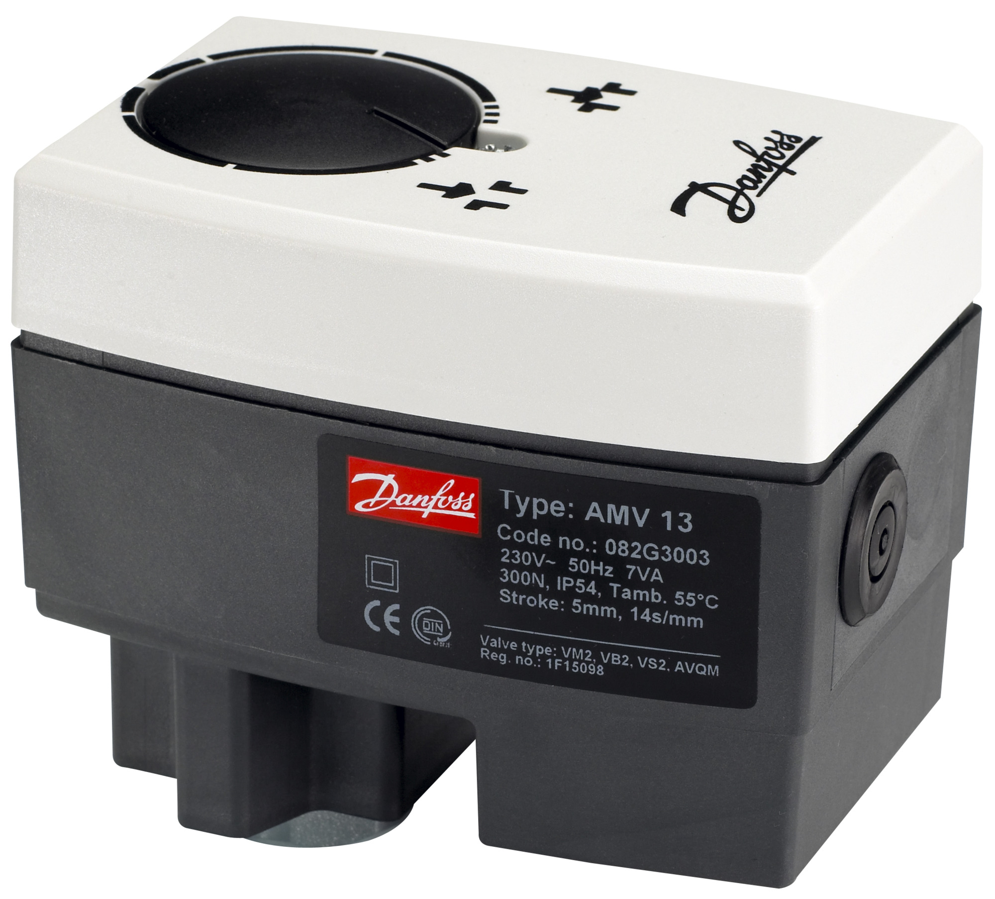 Danfoss Редукторные электроприводы с трехпозиционным управлением AMV 438 SU Эл. привод имп., 230В пер. т 082H0123  - Вид №9