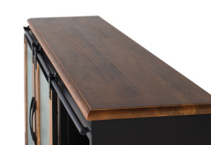 Шкаф из манго с выдвижными ящиками и дверями