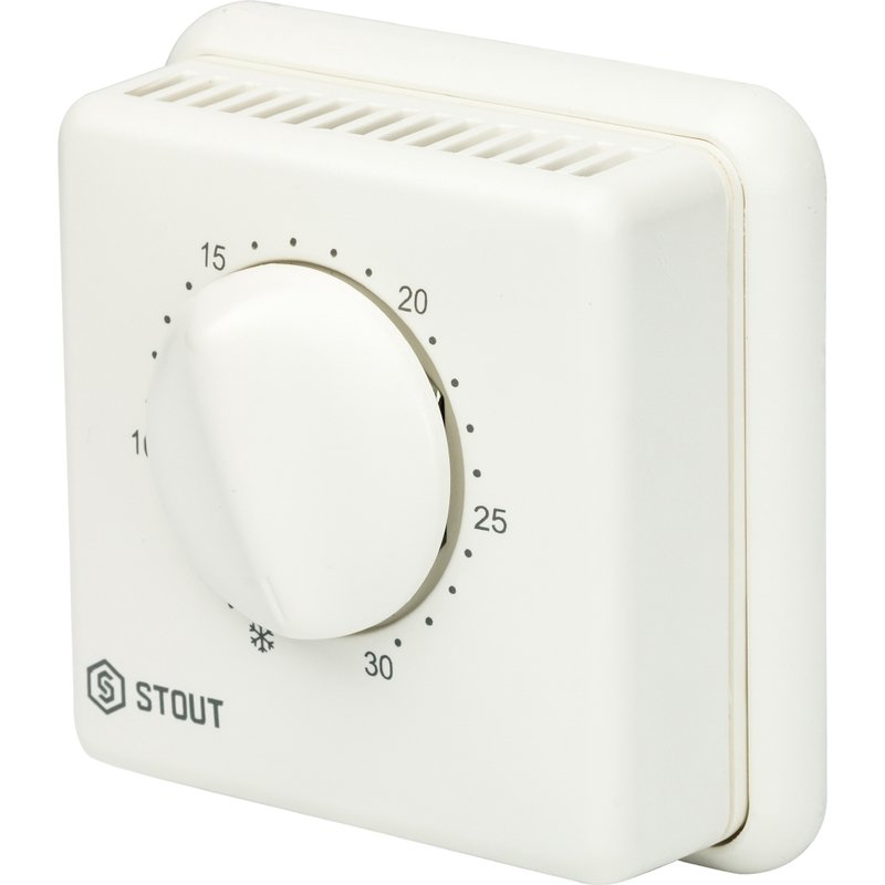 Термостат комнатный проводной с переключателем и светодиодом STOUT STE0001000001 - Вид №2