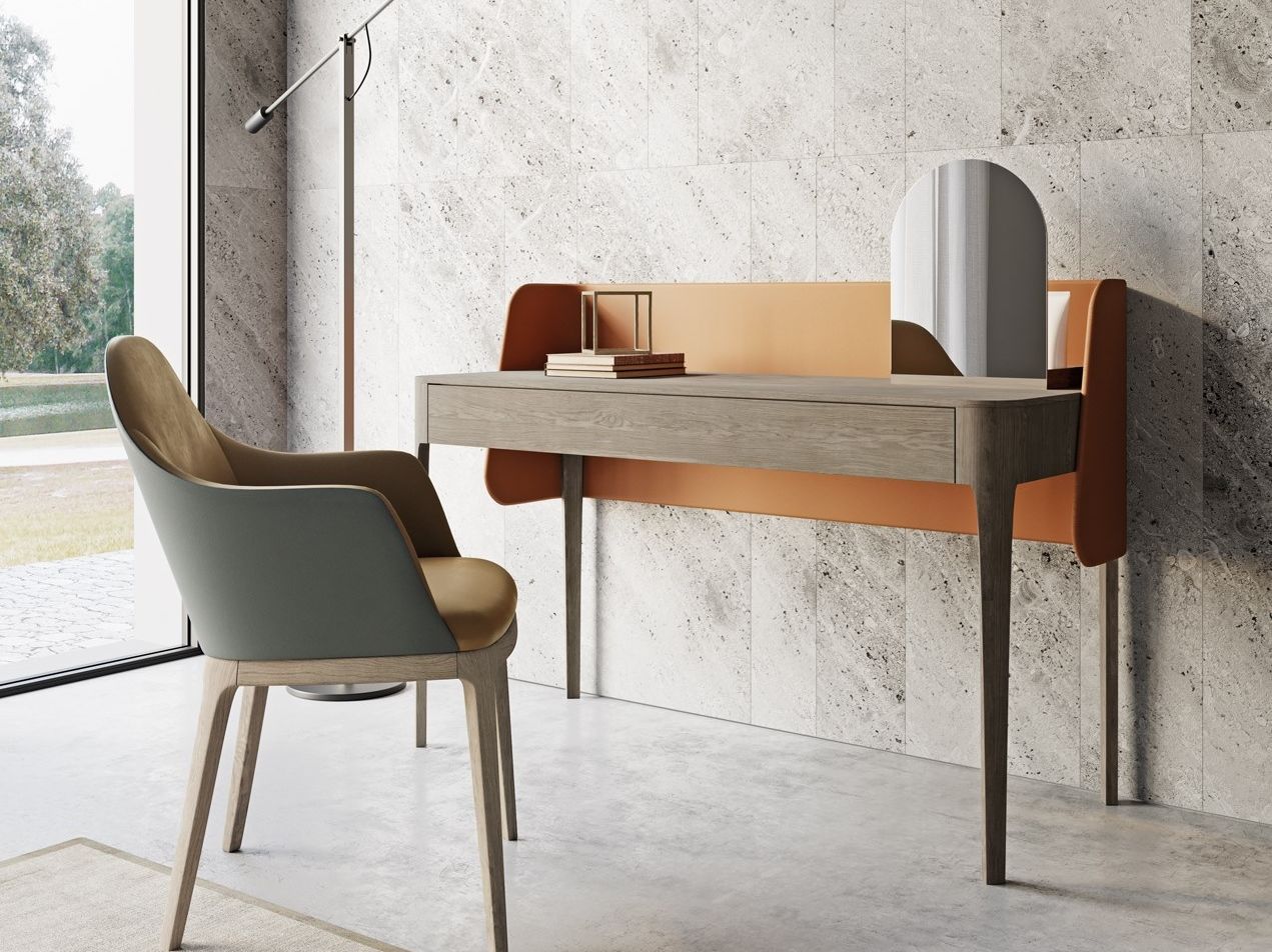 Деревянный туалетный столик с искусственной кожей Dall'Agnese семьдесят ARCH-00036825 - Вид №1