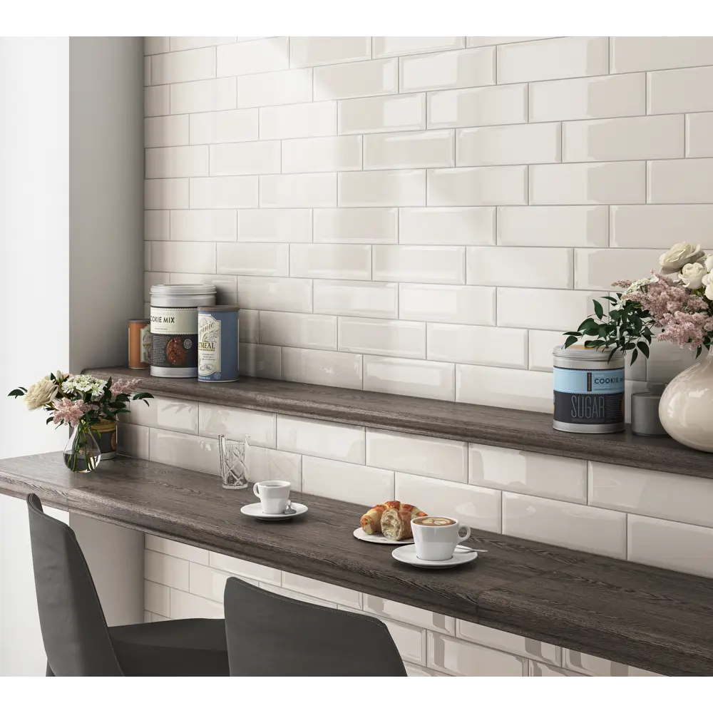 Плитка настенная Kerama Marazzi Аккорд 8.5x28.5 см 0.97 м² цвет бежевый 82125755 STLM-2197798 - Вид №4