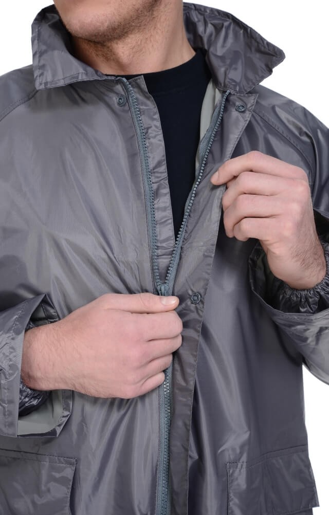 5041805 Плащ Альбатрос влагозащитный ЛАЙТ М серый  Непромокаемая спецодежда  размер XXXL  - Вид №11