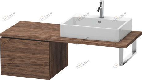 LC583202121 L-Cube Шкафчик для консоли Орех темный декор Duravit