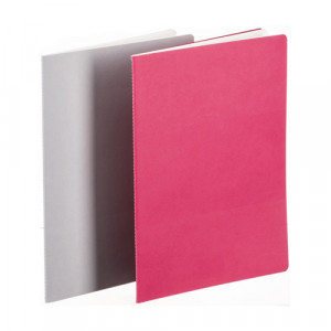 10628892 Набор блокнотов "Sketch&Note" 125 г/м2 А4 21 х 29.5 см прошивка 2х20 л. Серый/Фуксия Hahnemuhle