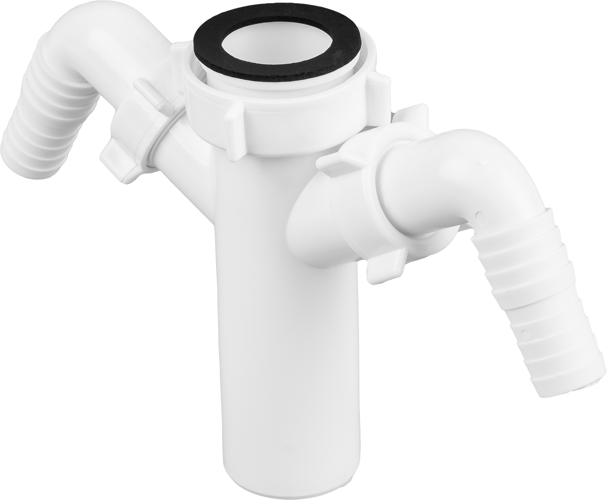 Патрубок ORIO с двойным отводом для стиральной машины 40 мм 83801344