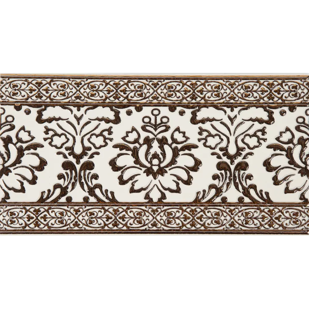 Бордюр настенный LB Ceramics Катар 13x25 см цвет белый STLM-2029039