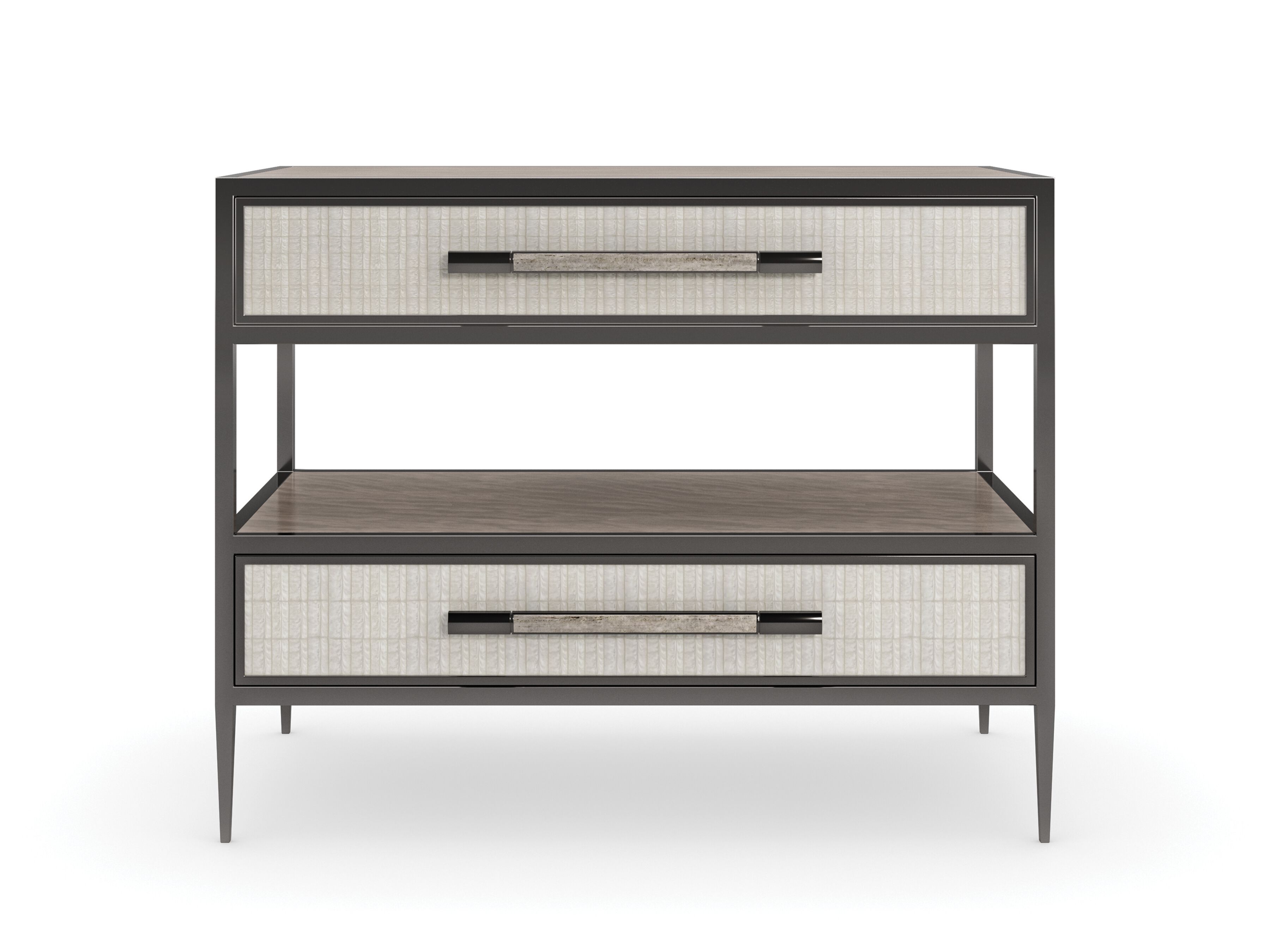 Деревянная прямоугольная тумбочка с ящиками Caracole DUAL IMPRESSIONS ARCH-00029494 - Вид №3