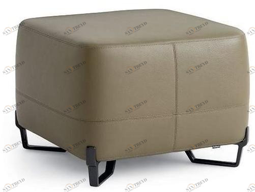 Poliform Квадратный кожаный пуф sun-id-1475085