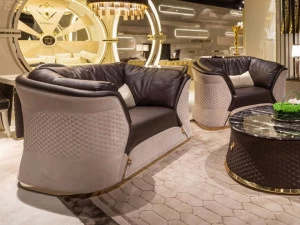 Turri Кожаное кресло по контракту Vogue