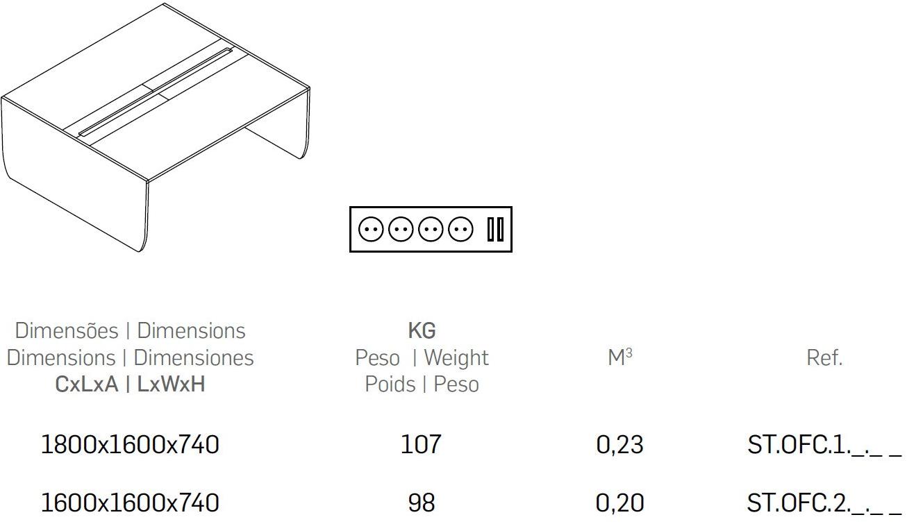 FERCIA Несколько рабочих станций Stone St.ofc.1/2._._ _ - Вид №7
