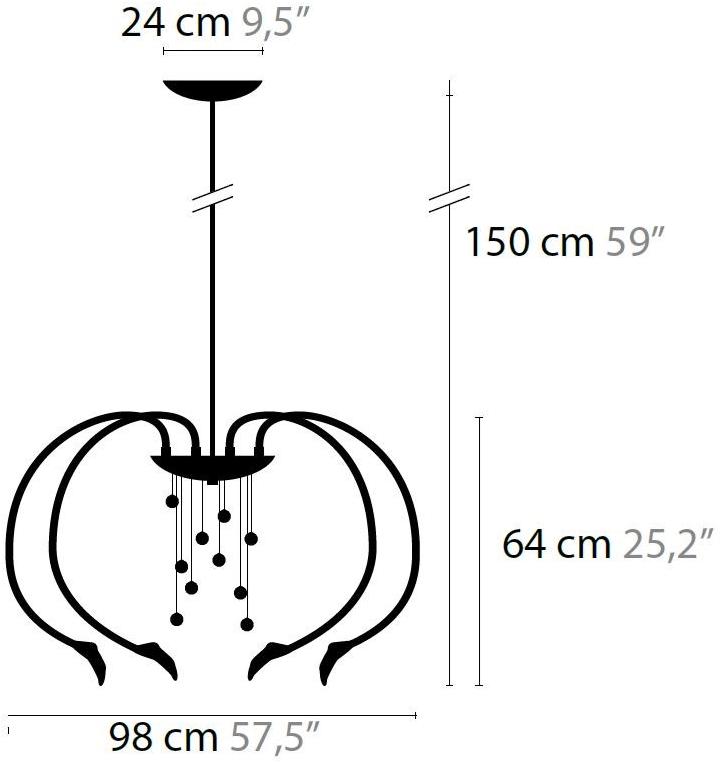 ILFARI Подвесной светильник с кристаллами swarovski® Chill out 10322/10323 - Вид №2