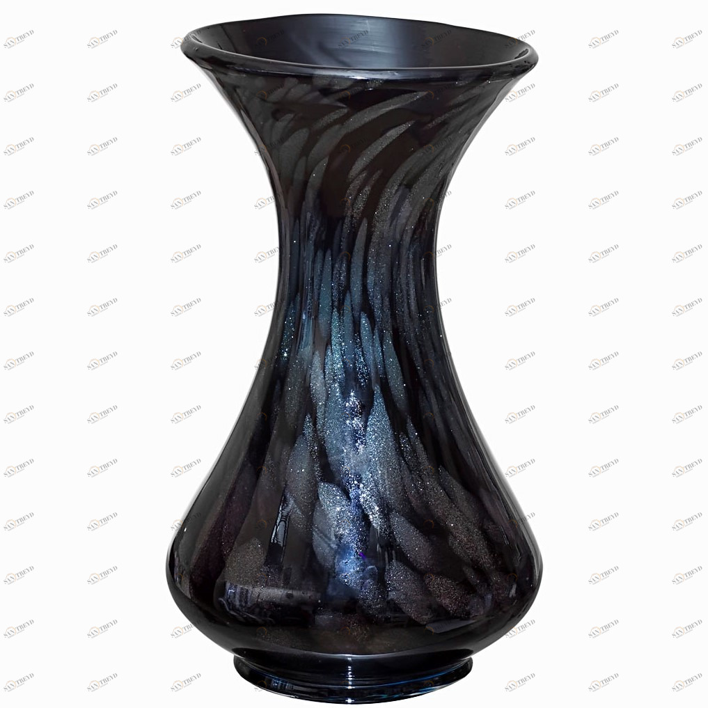 Ваза стеклянная черная 33х16 см от Garda Decor GARDA DECOR - 045407 Черный 