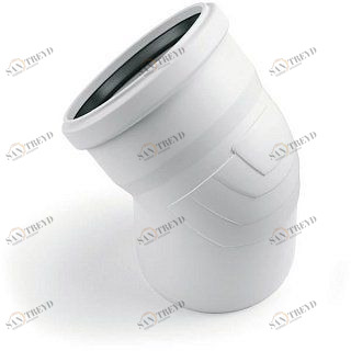 Отвод 45° RAUPIANO PLUS d50 мм REHAU 121114