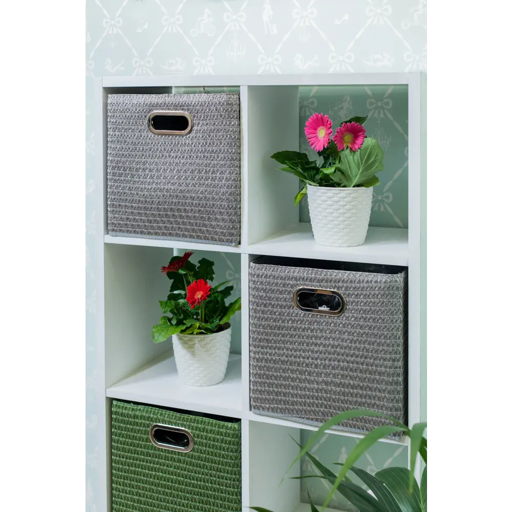 Короб плетеный 31x31x31 см полипропилен цвет зеленый 18741018 STLM-2009842 Santreyd  - Вид №5