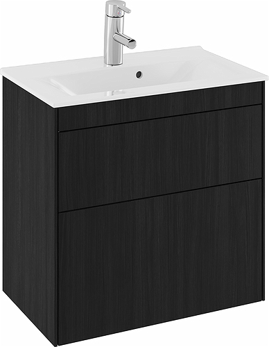 47378 IFO Sense тумба для тонкой раковины с двумя ящиками, компактная, W = 900 мм, W1 = 915 мм, мол. - Вид №6