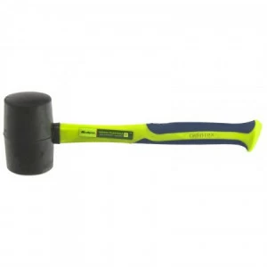 Киянка резиновая 680г черная резина, фиберглассовая рукоятка СИБРТЕХ