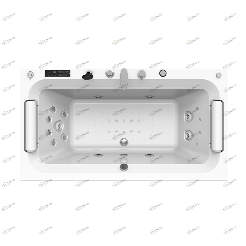 Гидромассаж "Специальный Chrome" на ванну Хельга 185х100 (двигатель 1500 Вт, система "Turbo-pool", миниджет Релакс - 4 шт., джет Релакс - 6 шт., джет Линц - 3 шт., джет Магнус - 4 шт.) Radomir 1-65-2-0-4-044