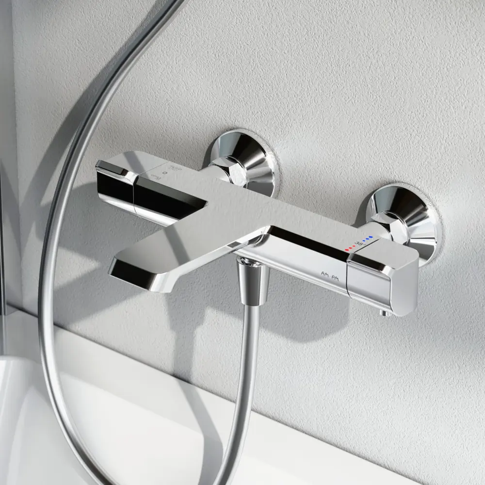 Термостатический смеситель AM.PM Flash для ванны с хромированным покрытием 87812813 STLM-0988150 - Вид №8