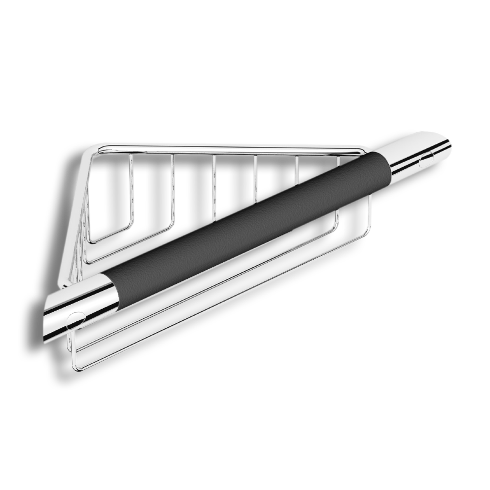 72155 Душевая полка подвесная с поручнем цвет хром LANGBERGER Accessories