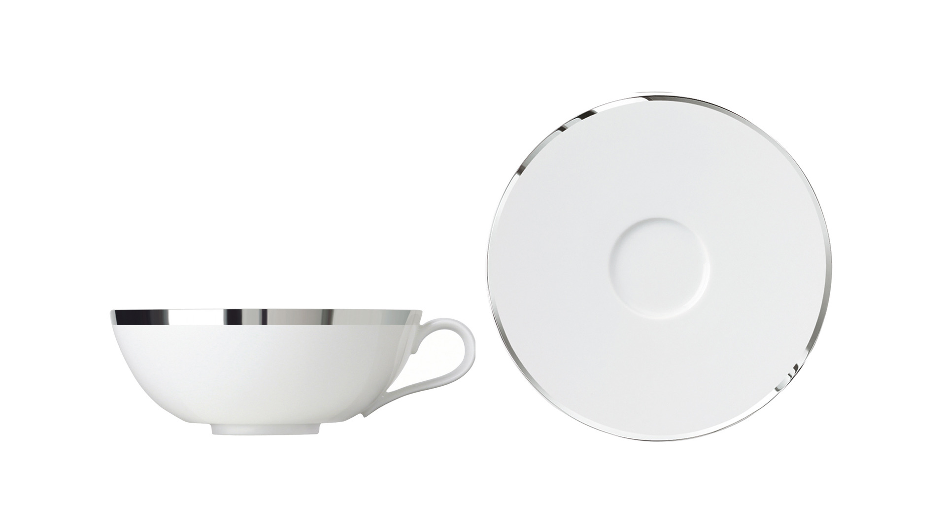 10645950 Sieger by Furstenberg Набор чашек чайных закругл. с блюдцем Sieger by Furstenberg "Мой фарфор! Сокровище" 200мл, 2шт Фарфор  - Вид №1