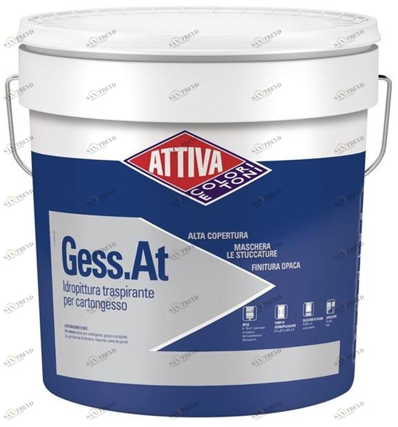 ATTIVA Моющаяся краска на водной основе для гипсокартона Smalti e pitture sun-id-1493731