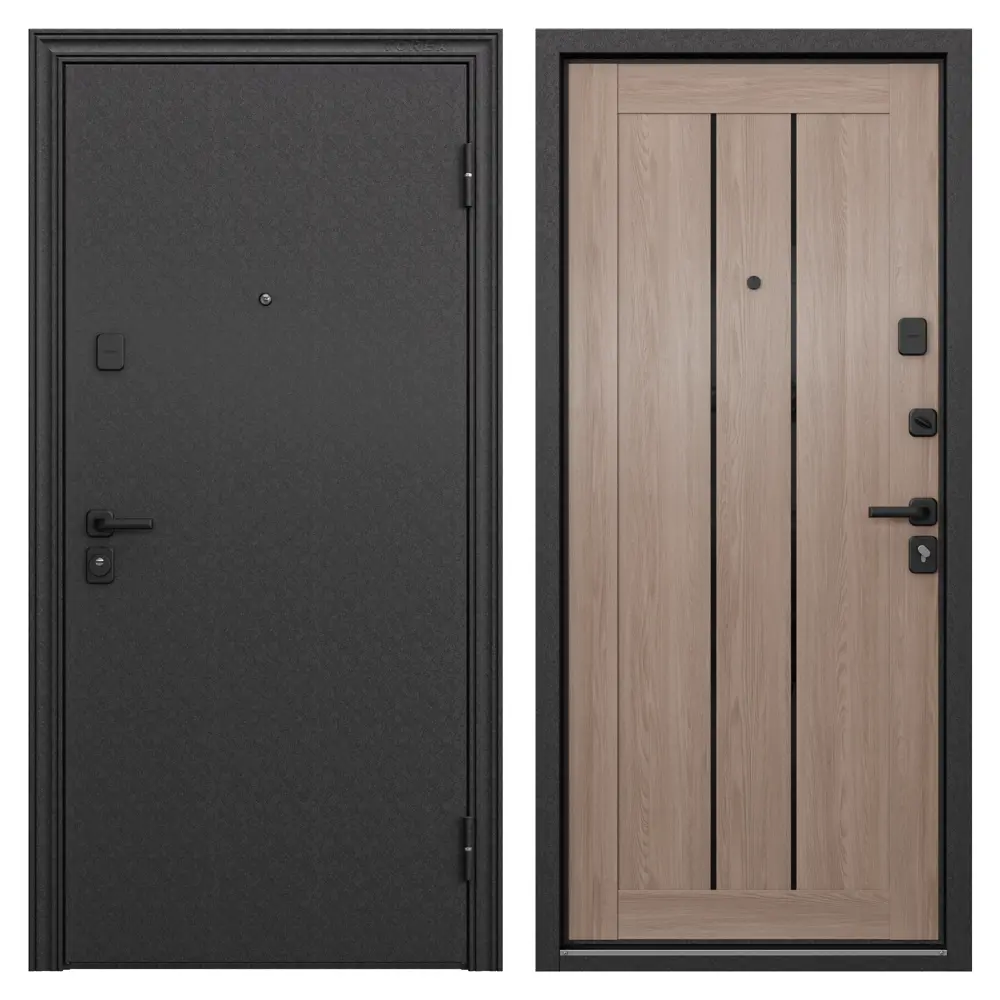 Дверь входная металлическая Ронда 950 мм правая цвет бергамо TOREX STLM-2001020