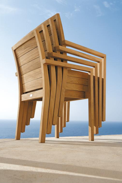 Стул teak 130 Manutti Siena MNST855 - Вид №8