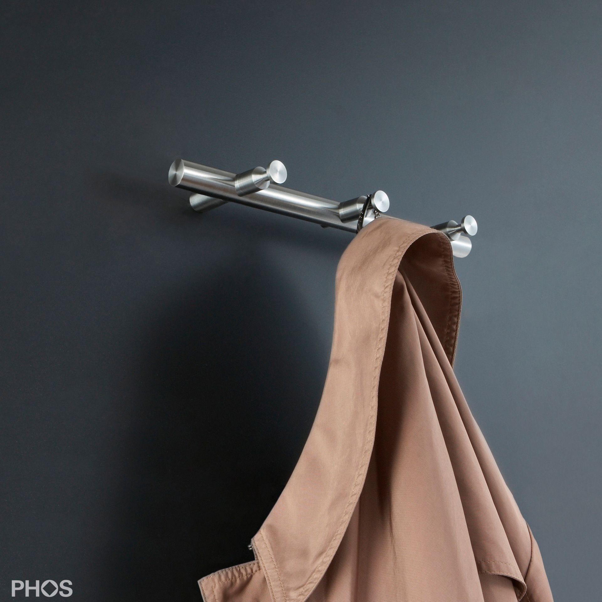 HLS3 Рейка для одежды с 3 крючками PHOS  - Вид №3