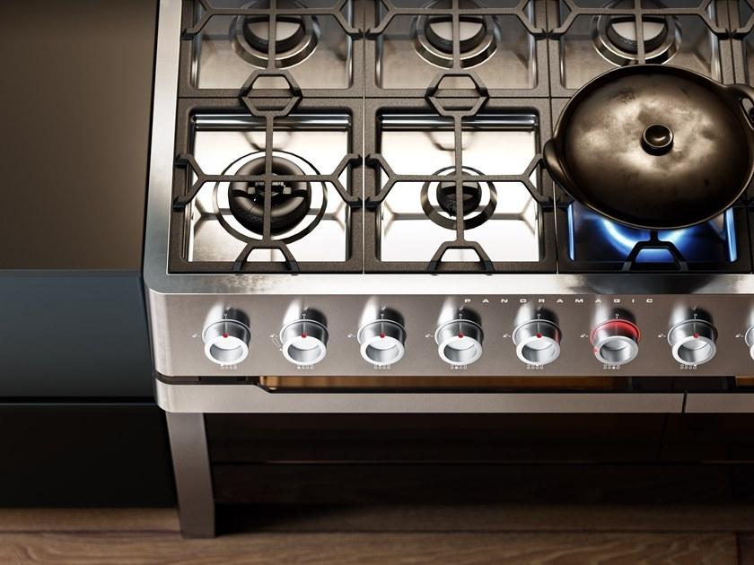 Ilve Отдельностоящая стальная кухня Panoramagic Pm12 Santreyd  - Вид №6