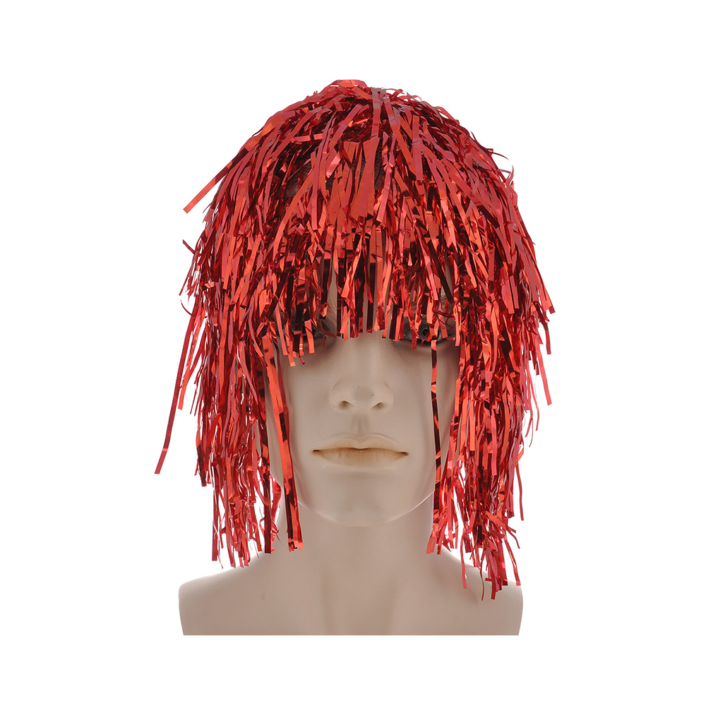 38175 Новогодний парик Красный ПЭТ Феникс-Презент 