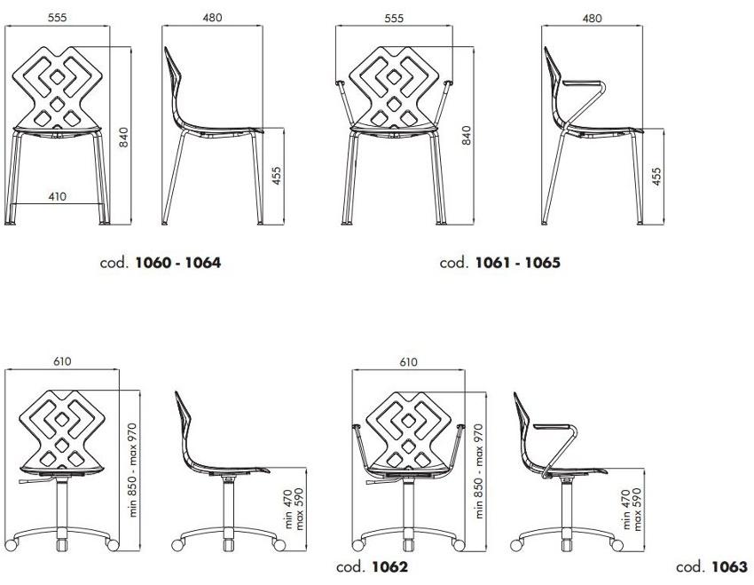 ALMA DESIGN Штабелируемый стул из полипропилена Zahira sun-id-1482145 - Вид №9