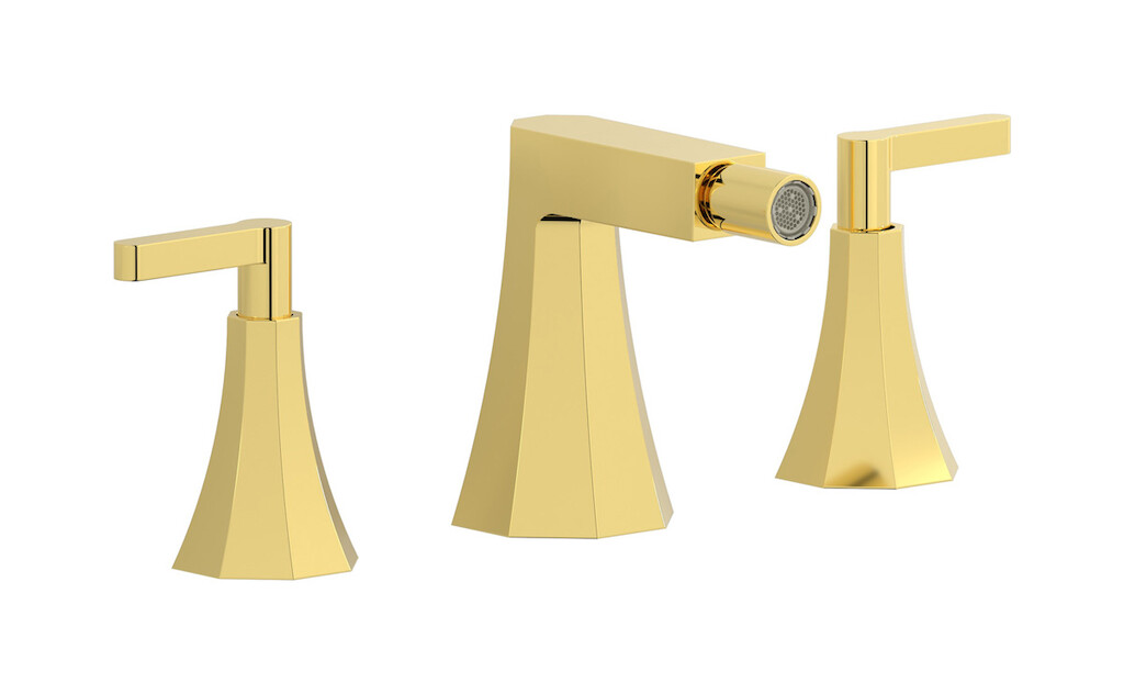 Смеситель для биде на 3 отверстия с донным клапаном WE ARE IB bl393oo Gold Belmondo 