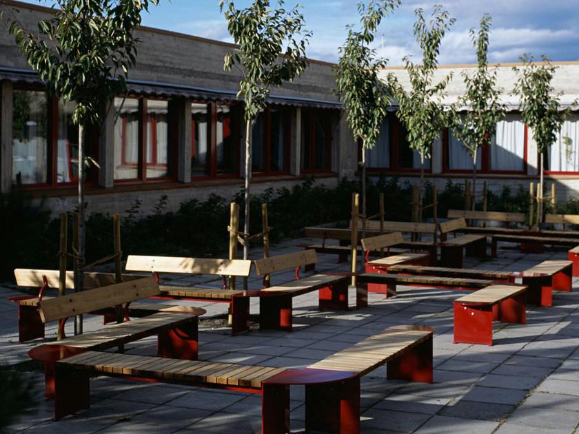 VESTRE Модульная скамья из стали и дерева со спинкой Vroom sun-id-1507607 - Вид №5