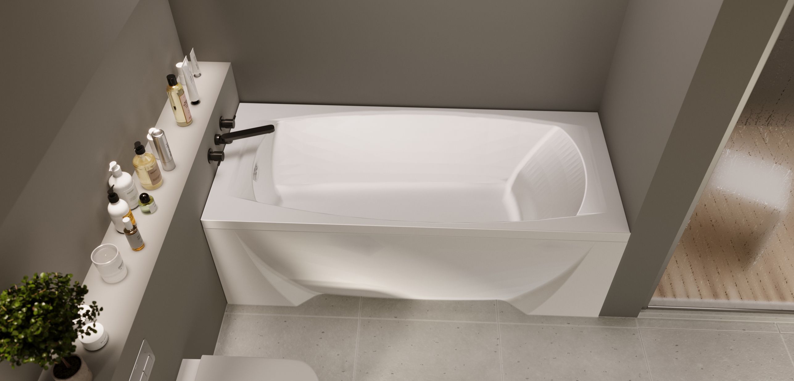 У25505 Ванна Marka One PRAGMATIKA 173-155x75 1 Marka PRAGMATIKA  - Вид №3